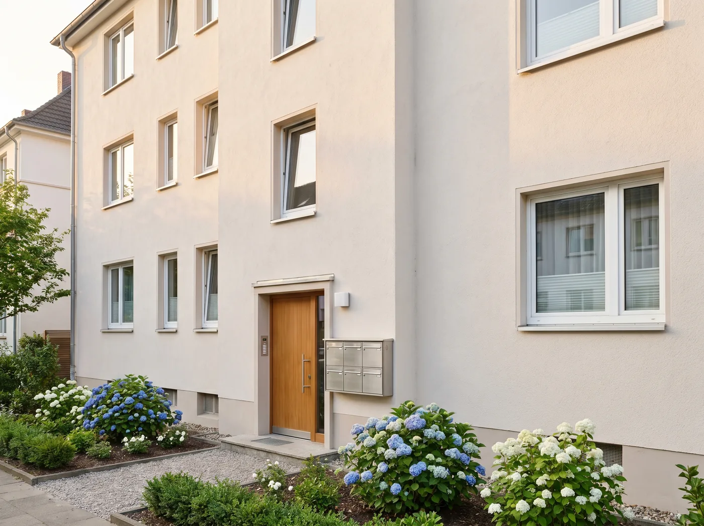 Modernes Mehrfamilienhaus als Objekt der Mietverwaltung